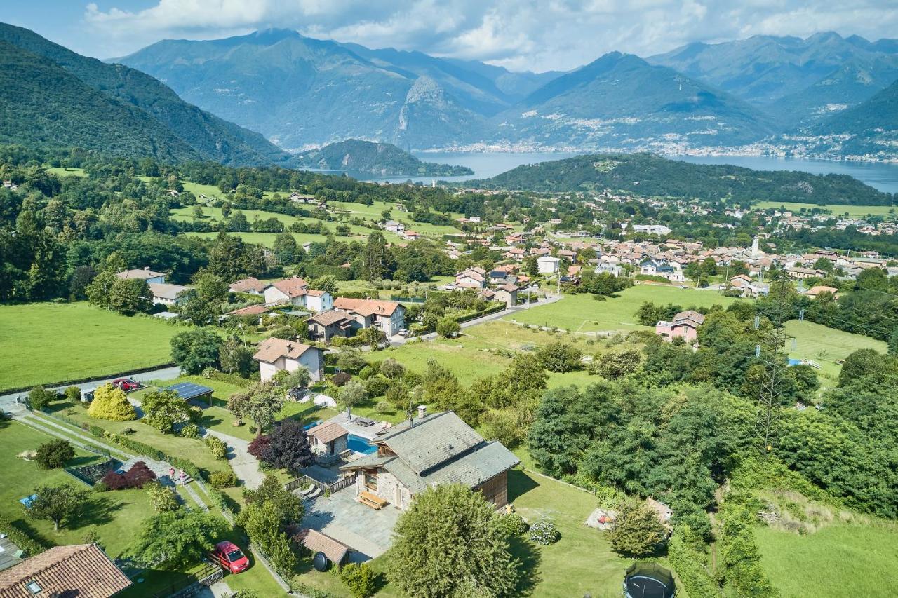Chalet Con Piscina E Vista Panoramica Colico Eksteriør bilde